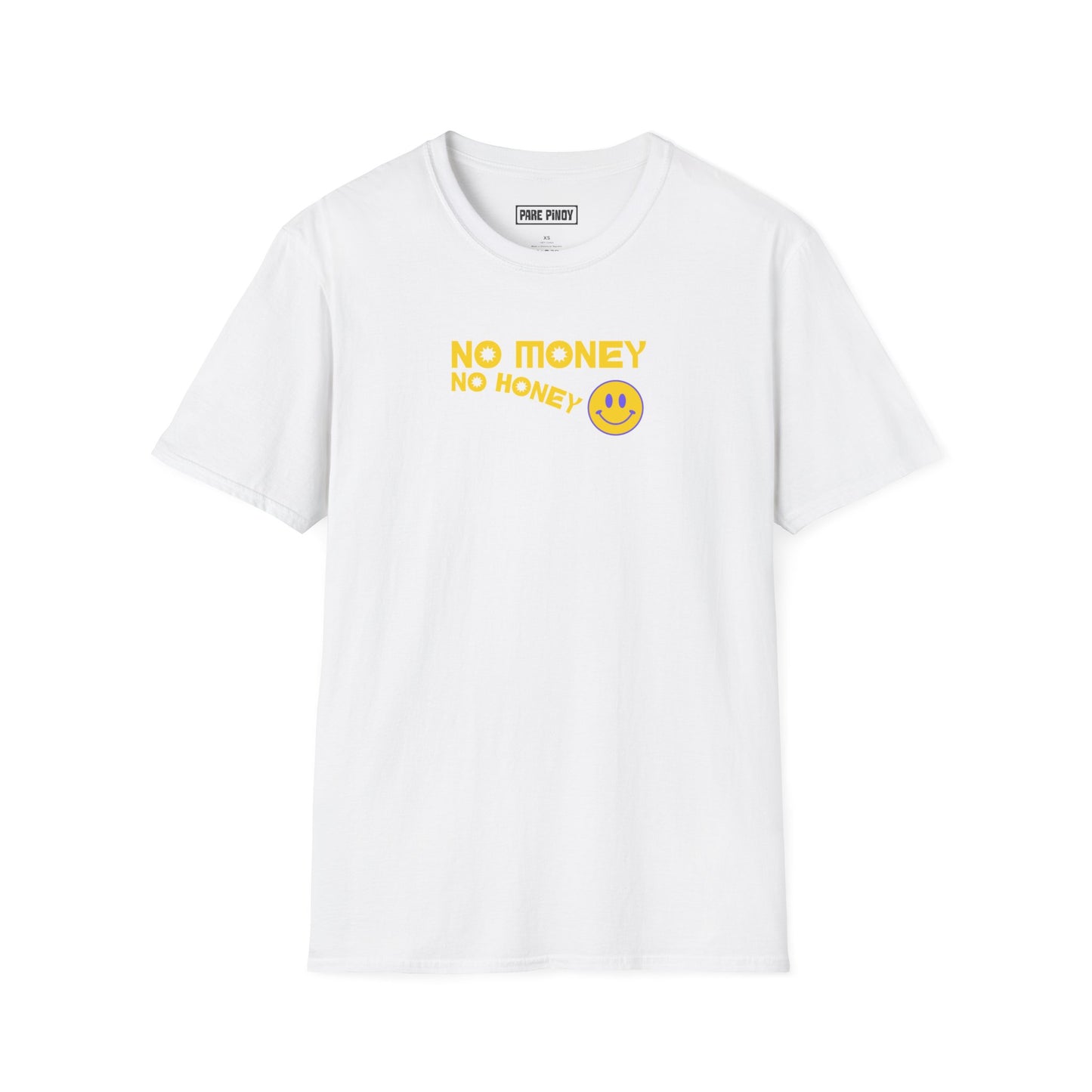 Funny 'No Money No Honey' Unisex Softstyle T-Shirt - Casual Wear for Playful Souls
