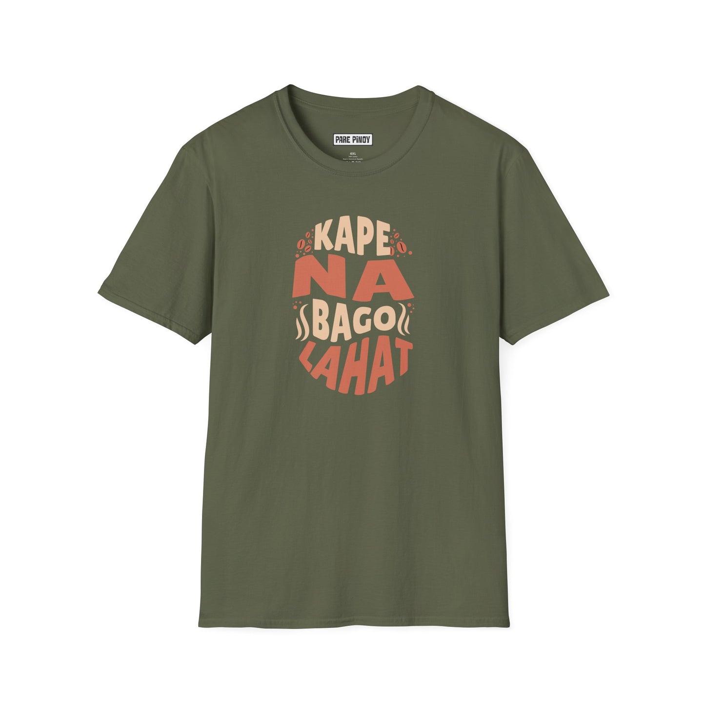 'Kape Na Bago Lahat' Coffee Lover's Tee Unisex Softstyle T-Shirt