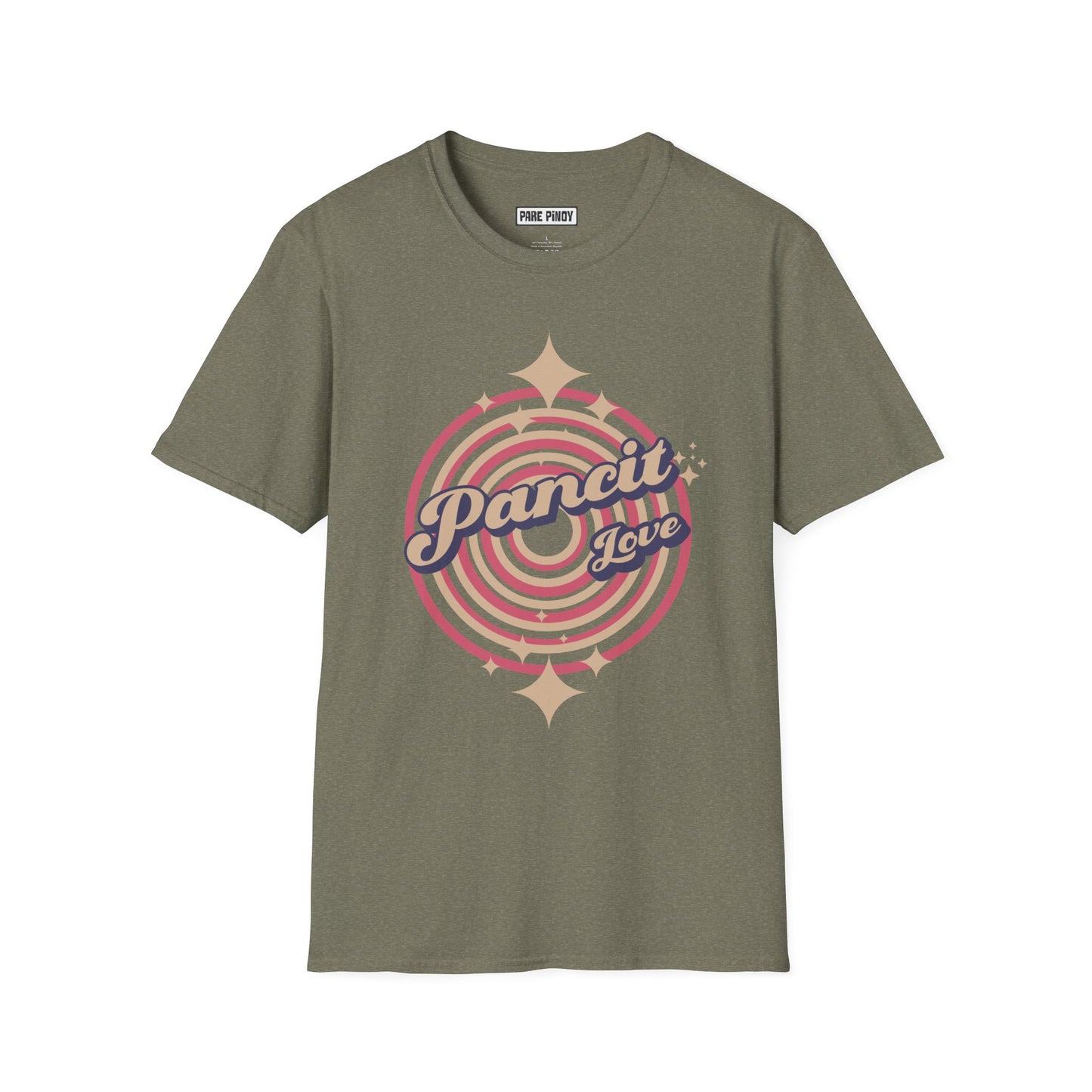Retro Pancit Love Unisex Softstyle T-Shirt - Perfect for Foodies and Celebrations