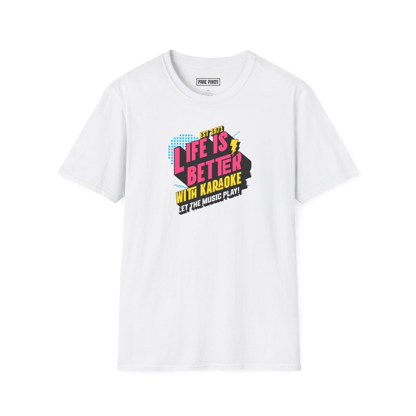 Life is Better with Karaoke Unisex Softstyle T-Shirt - Perfect for Music Lovers