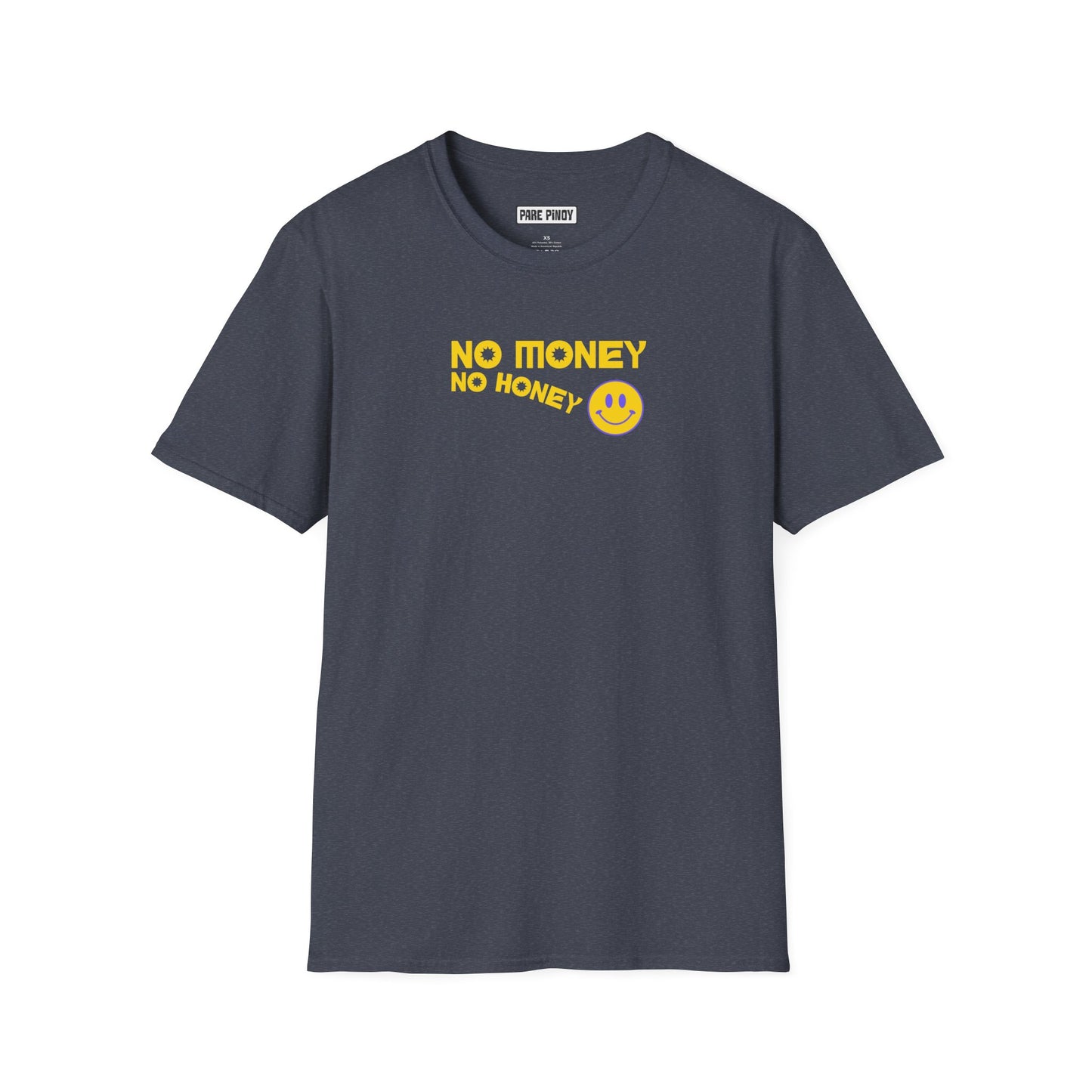 Funny 'No Money No Honey' Unisex Softstyle T-Shirt - Casual Wear for Playful Souls
