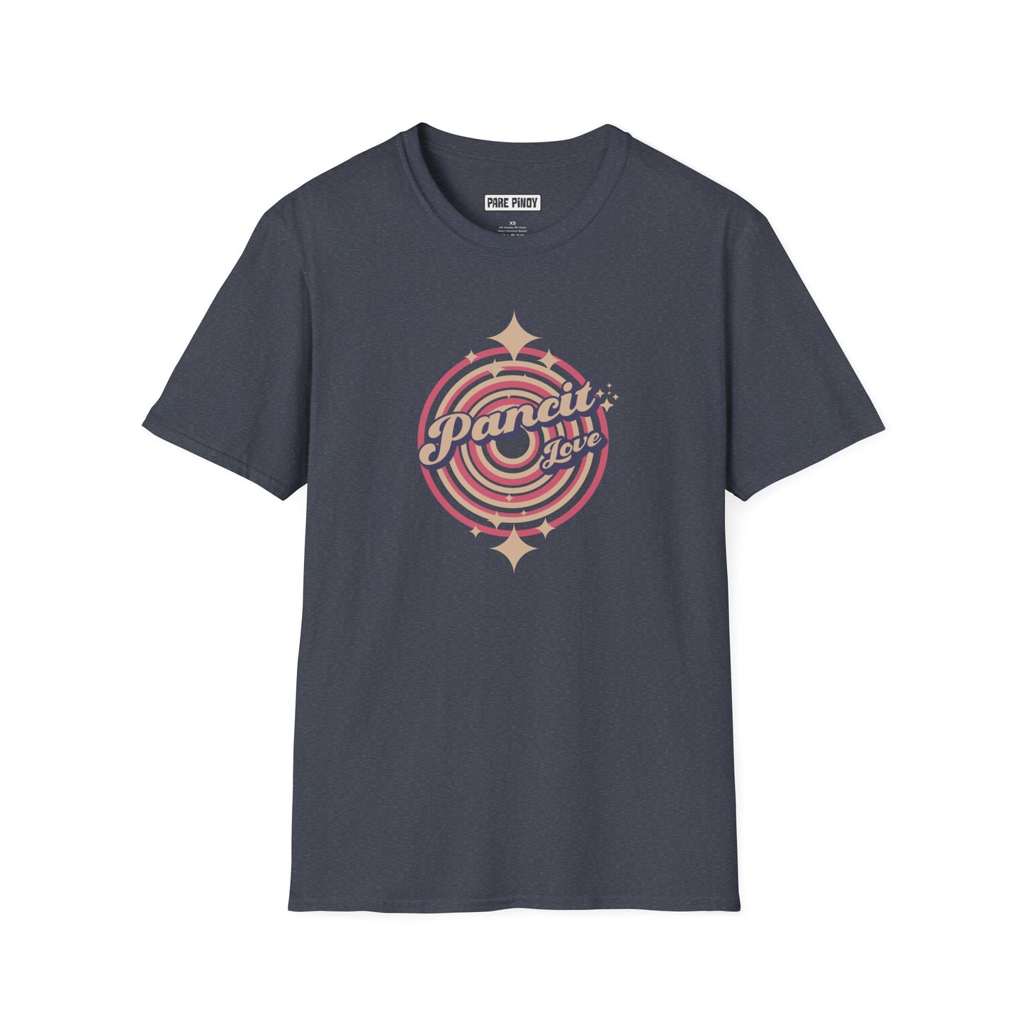 Retro Pancit Love Unisex Softstyle T-Shirt - Perfect for Foodies and Celebrations