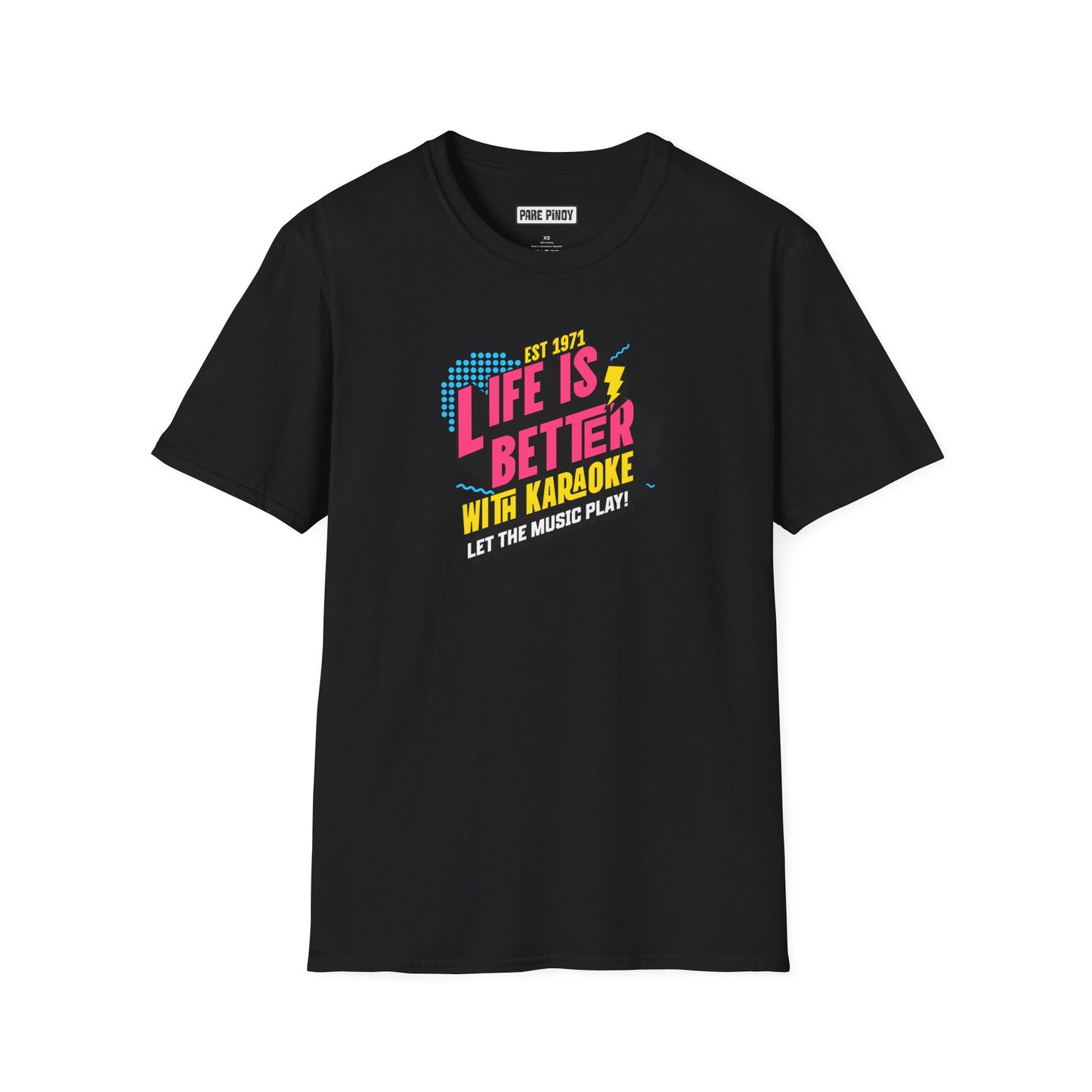 Life is Better with Karaoke Unisex Softstyle T-Shirt - Perfect for Music Lovers