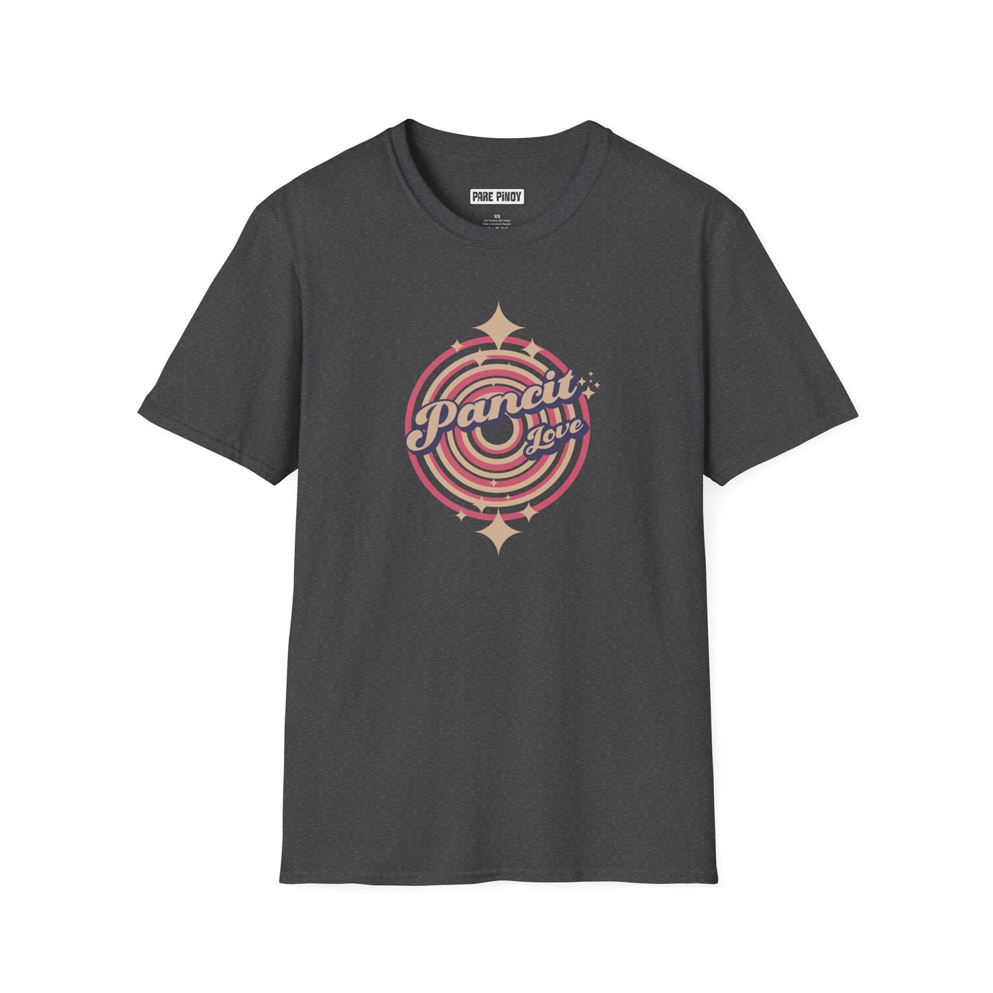 Retro Pancit Love Unisex Softstyle T-Shirt - Perfect for Foodies and Celebrations