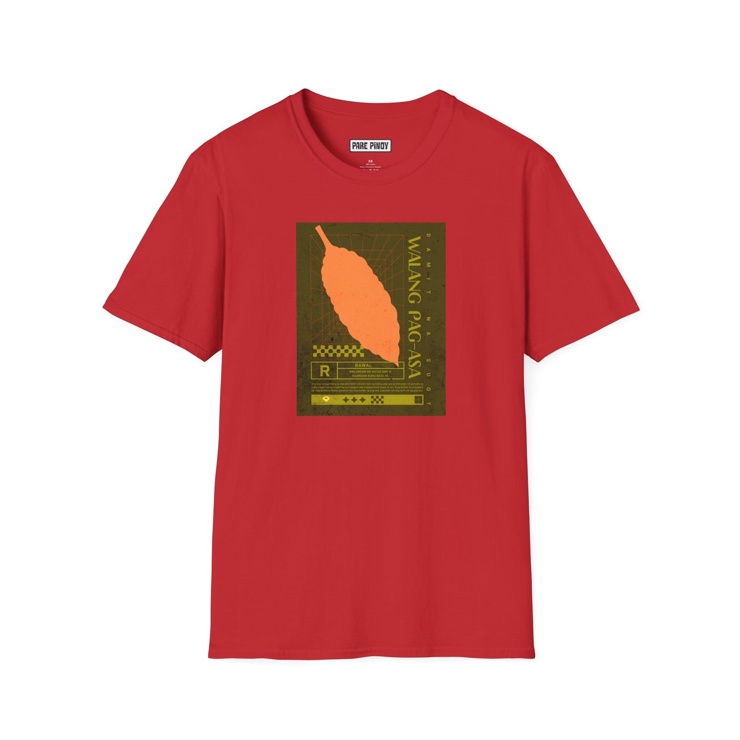 Walang Pag-asa Unisex Softstyle T-Shirt - Bold Red Graphic Tee