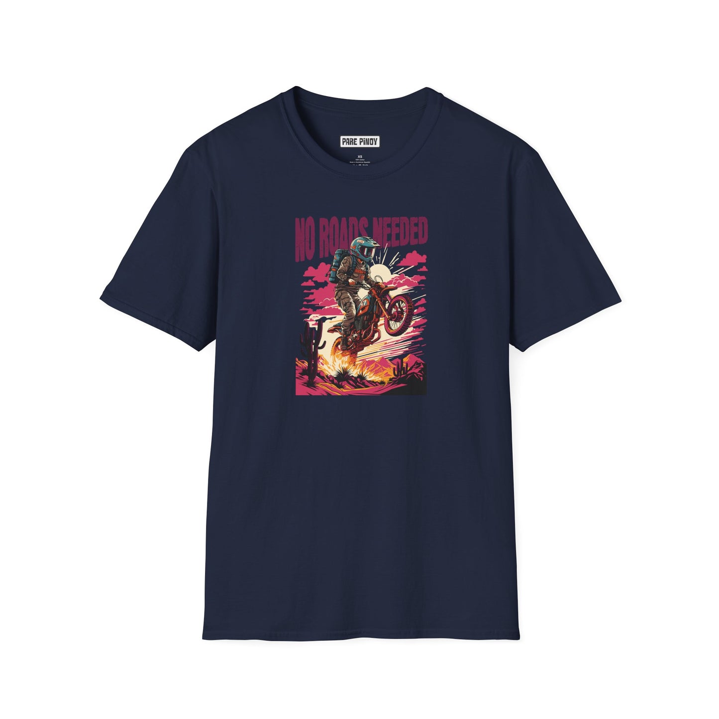 No Roads Needed Unisex Softstyle T-Shirt - Adventure and Freedom Vibes