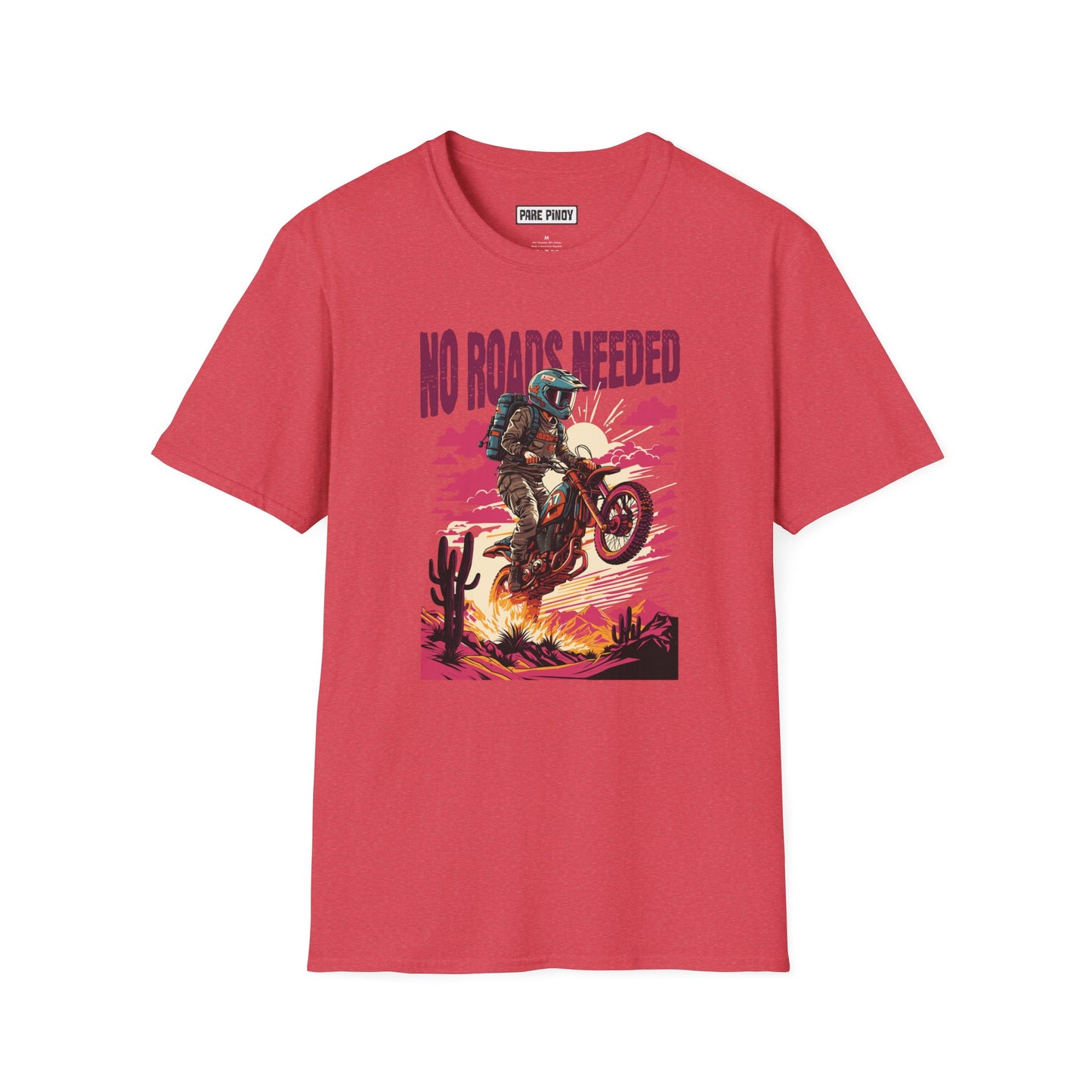 No Roads Needed Unisex Softstyle T-Shirt - Adventure and Freedom Vibes