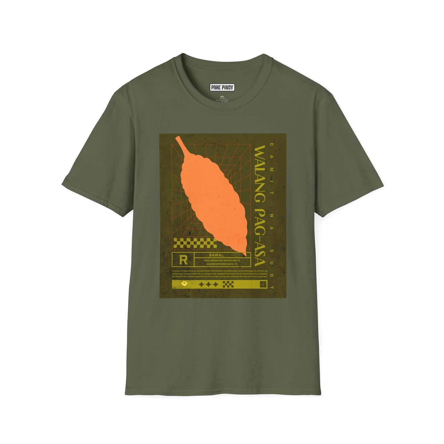 Walang Pag-asa Unisex Softstyle T-Shirt - Bold Red Graphic Tee