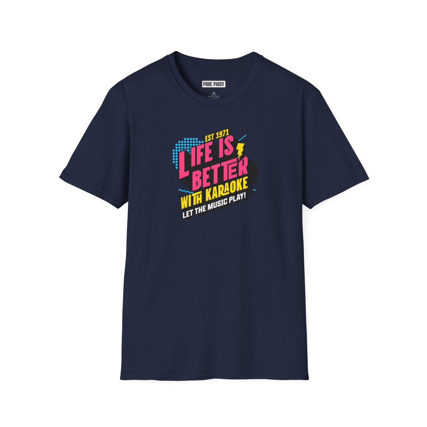 Life is Better with Karaoke Unisex Softstyle T-Shirt - Perfect for Music Lovers