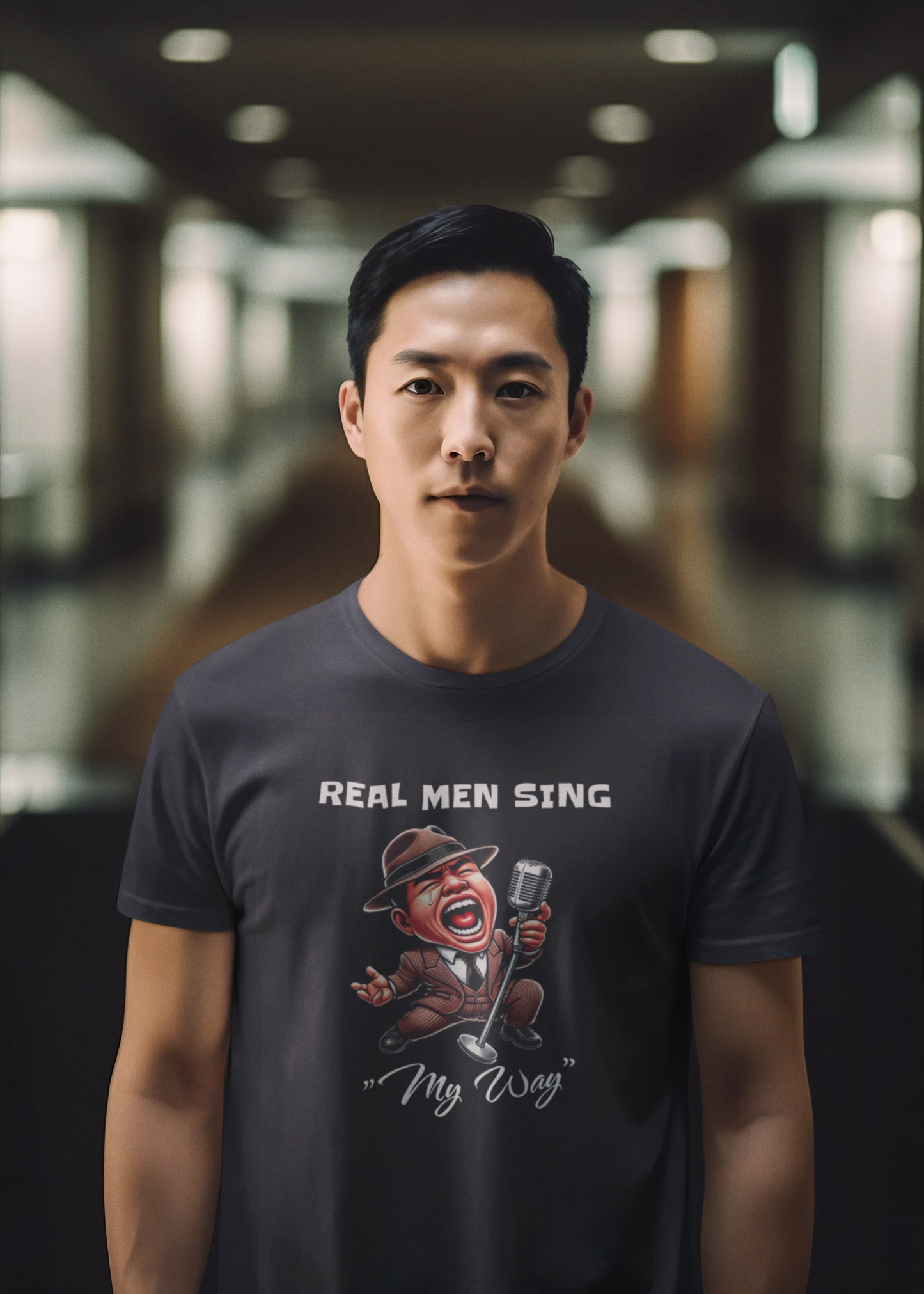 Real Men Sing My Way Unisex Softstyle T-Shirt