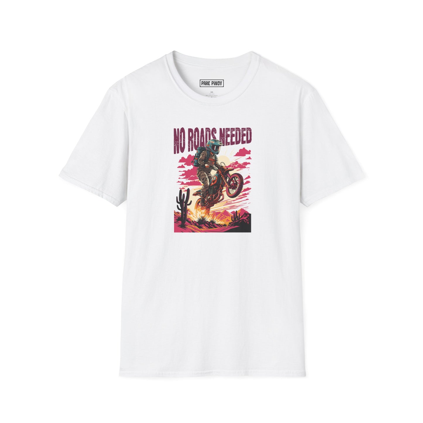 No Roads Needed Unisex Softstyle T-Shirt - Adventure and Freedom Vibes