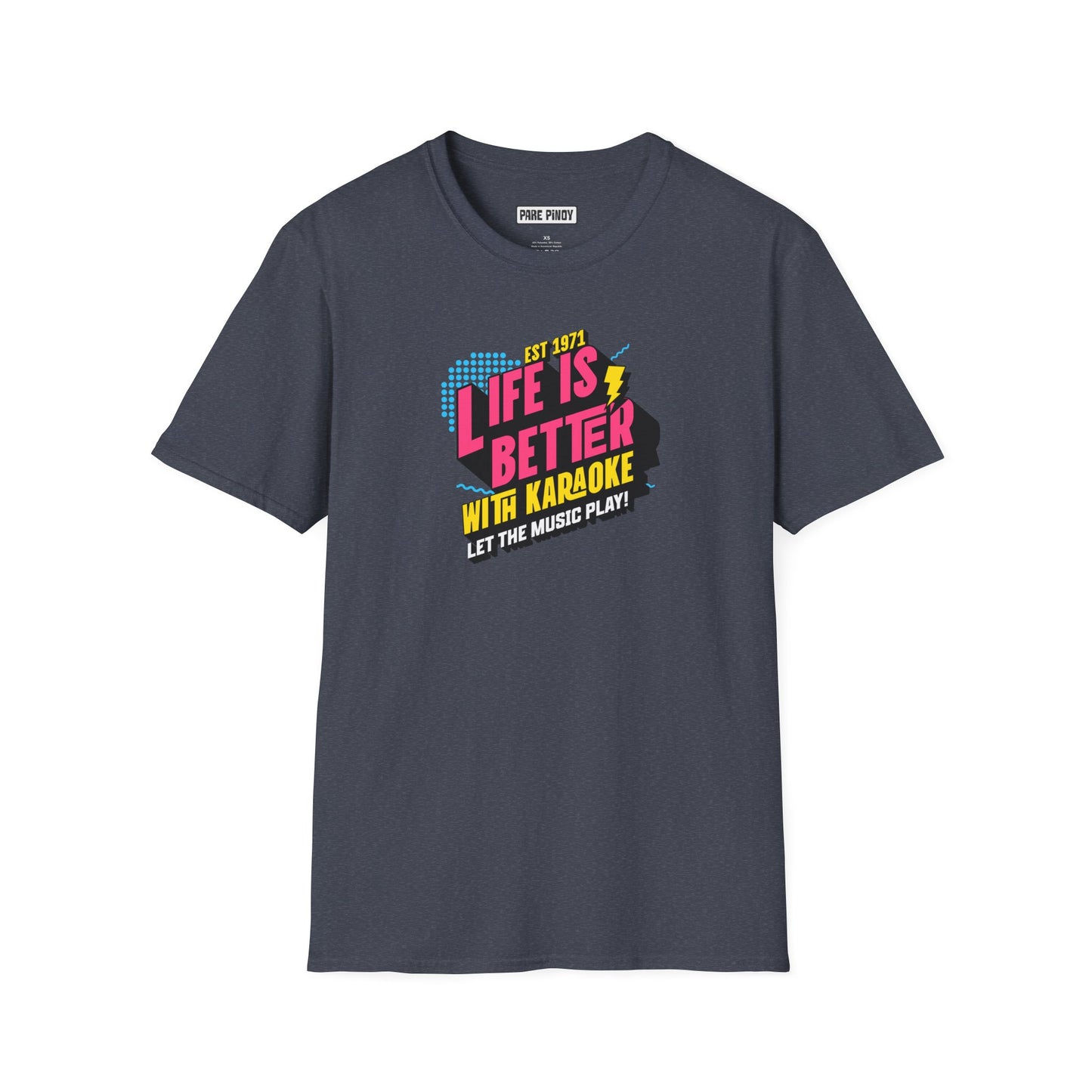Life is Better with Karaoke Unisex Softstyle T-Shirt - Perfect for Music Lovers