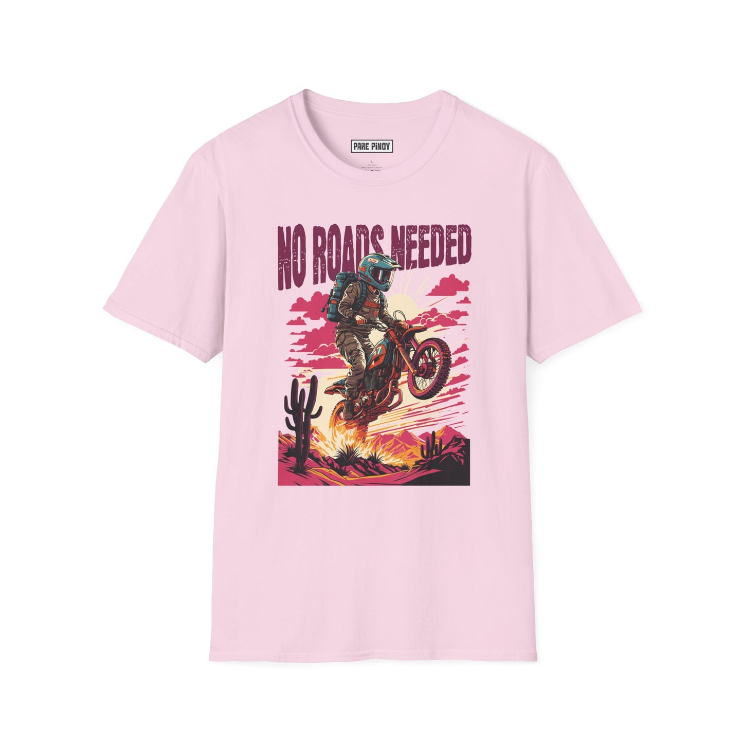 No Roads Needed Unisex Softstyle T-Shirt - Adventure and Freedom Vibes