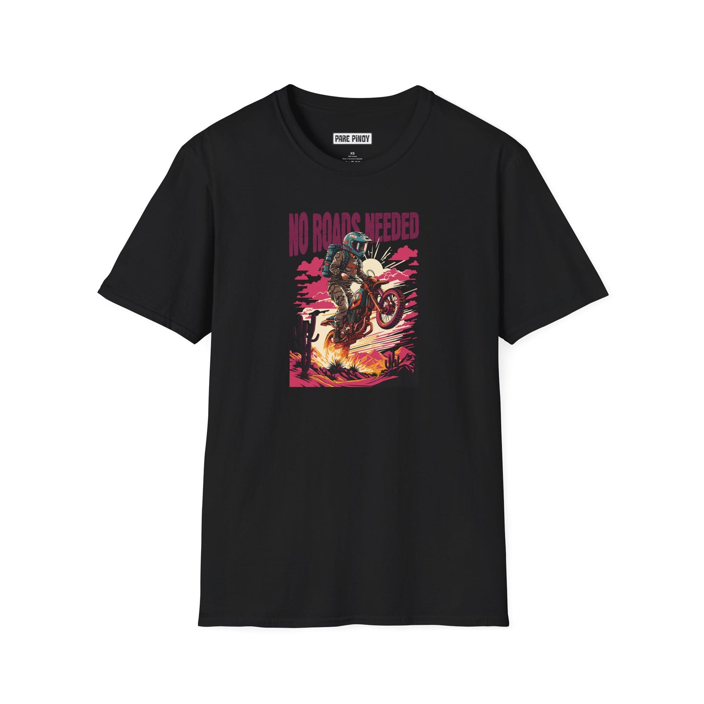 No Roads Needed Unisex Softstyle T-Shirt - Adventure and Freedom Vibes