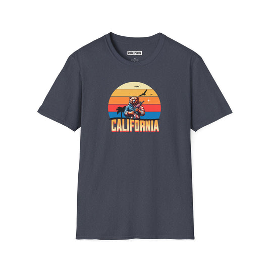 California AR Bear Unisex Softstyle T-Shirt