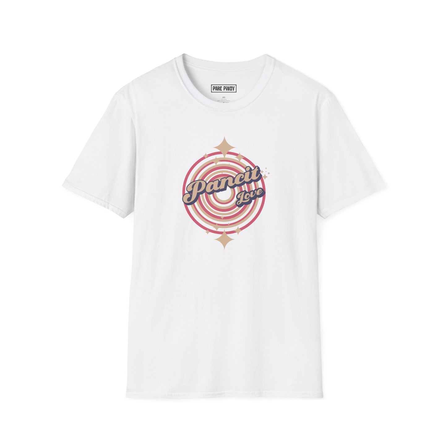 Retro Pancit Love Unisex Softstyle T-Shirt - Perfect for Foodies and Celebrations