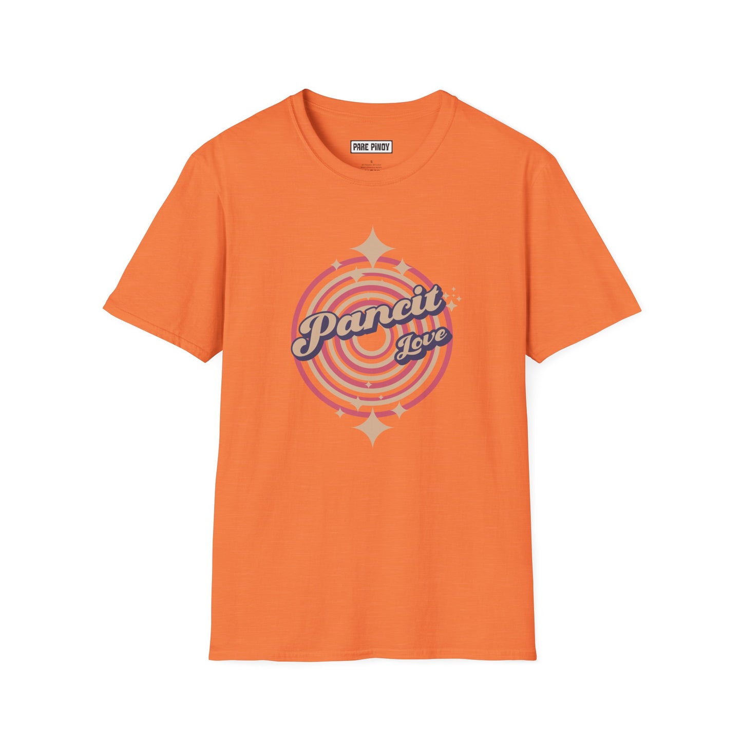 Retro Pancit Love Unisex Softstyle T-Shirt - Perfect for Foodies and Celebrations