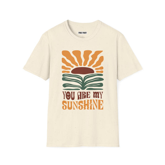 You Are My Sunshine Unisex Softstyle T-Shirt | Vintage Feel Graphic Tee for Nature Lovers