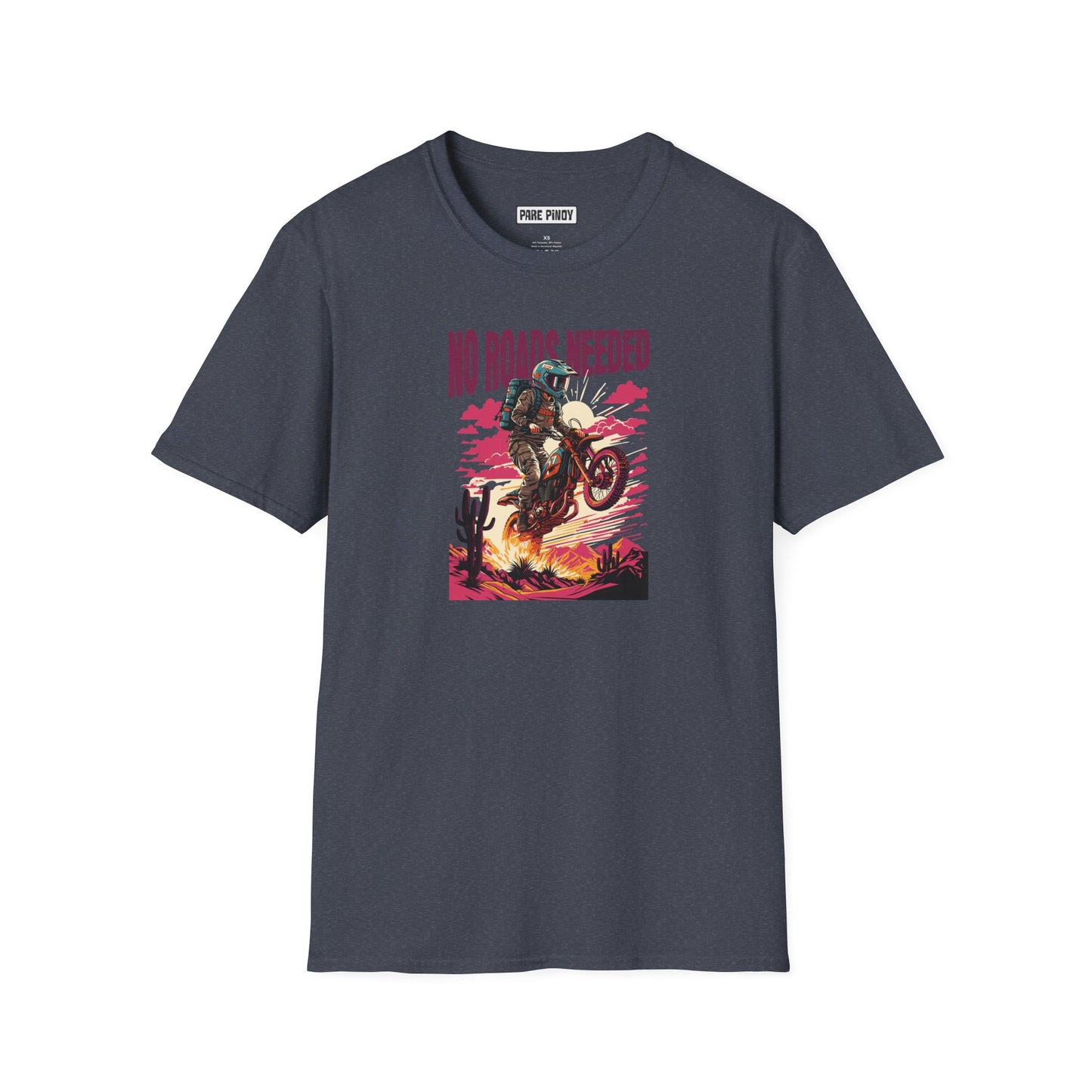 No Roads Needed Unisex Softstyle T-Shirt - Adventure and Freedom Vibes