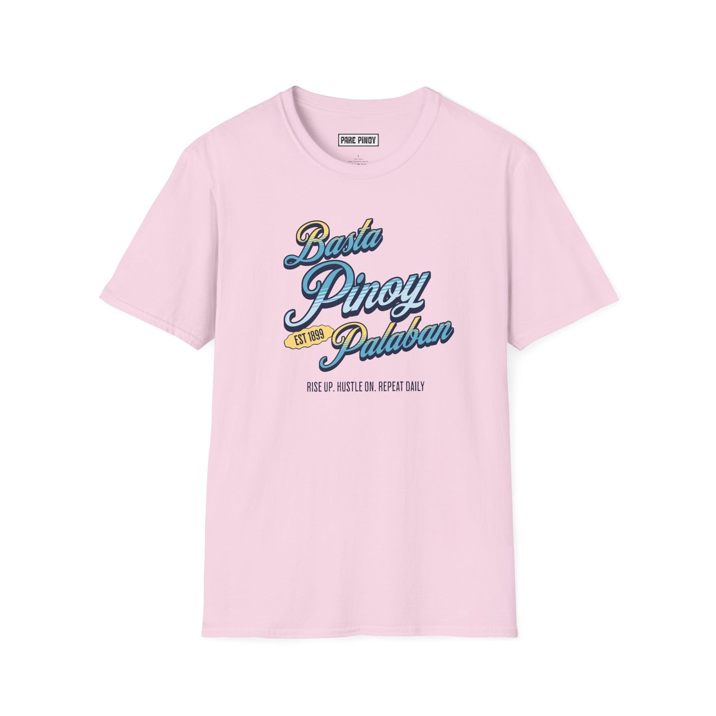 Basta Pinoy Palaban Unisex Softstyle T-Shirt - Casual Everyday Wear for Hustlers